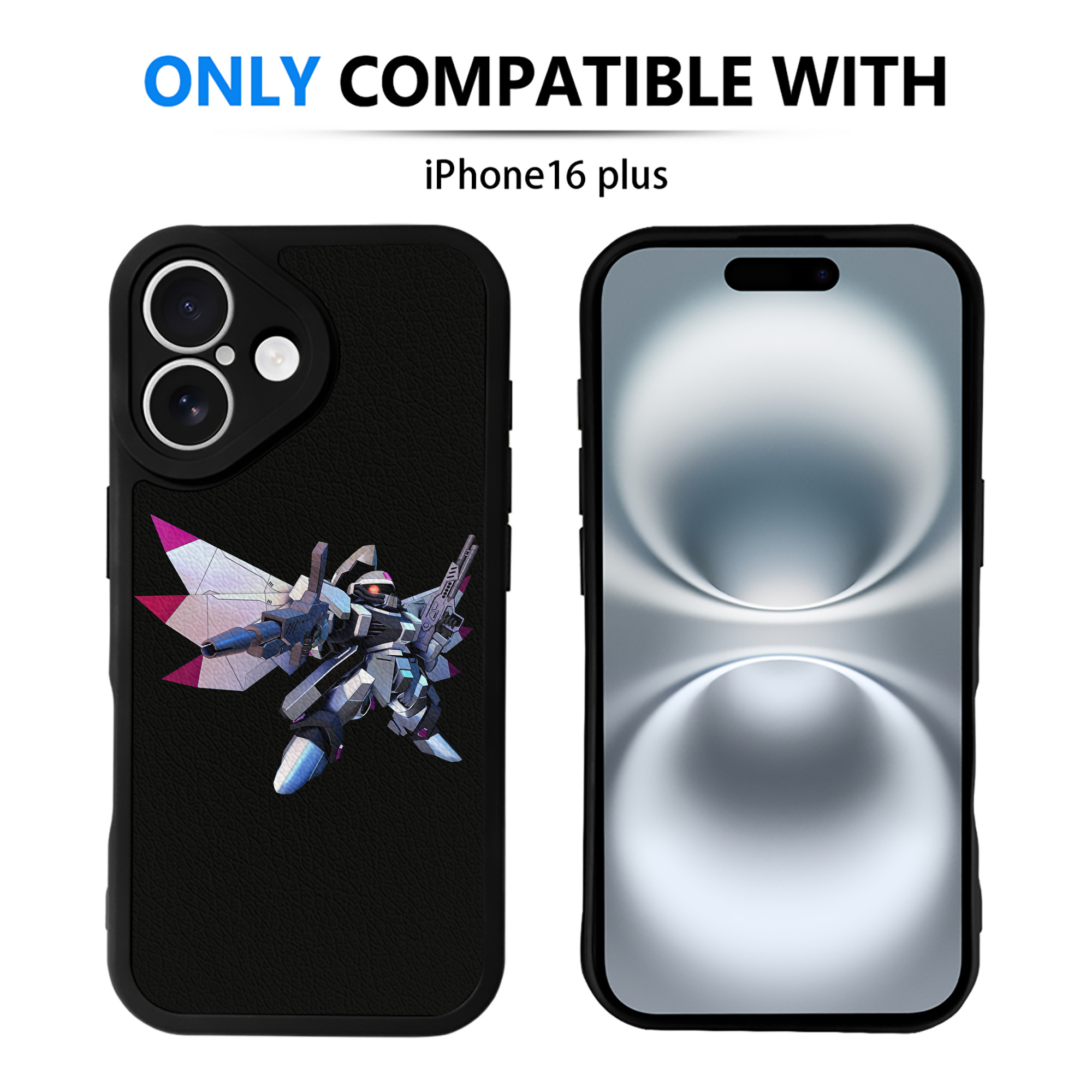 （画像用） 機動戦士ガンダム Mobile Suit Gundam 【iPhone 16シリーズ対応】シリコンスマホケース（レザー調） 材質：シリコン